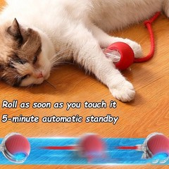 Automatic Rolling Ball Smart Cat Dog Toy Electric Pet Self-moving Kitten Game