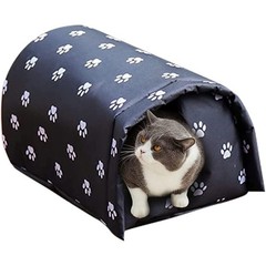 Outdoor Waterproof Feral Cat House Foldable Warm Shelter Stray Cats Dogs New