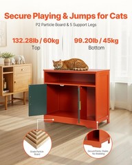 Modern 31in Litter Box Unit Multi Functional Storage Top Vintage Green