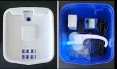 Pet Cat Dog Drinking Water Fountain Filtered Blue Lighted USB Connected Unit