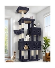 Globlazer Extra Large Cat Tower, 81-inch Tall Cat Tree for Big Cats 20 lbs, X…