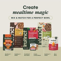 Instinct Raw Boost Mixers Freeze Dried Dog Food Toppers For Dry Food, Grain Free
