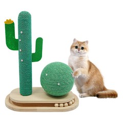 Road Cat Scratching Post Cactus Cat Scratcher Kitten Condo Tower House Bed