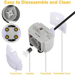 Pet Water Fountain Pump Replacement Pump For Stainless Steel Cat Water Dispenser