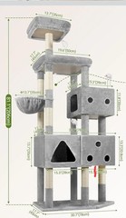 Globlazer Extra Large Cat Tower, 81-inch Tall Cat Tree for Big Cats 20 lbs, XXL