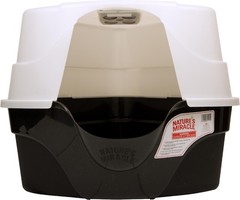 Nature’s Miracle Hooded Corner Multi-Cat Litter Box with Charcoal Filter, X-Larg