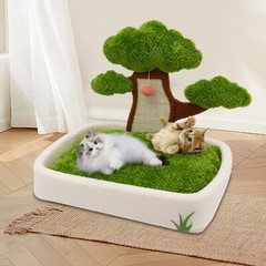 63??43??60cm Cat House With Sleeping Cushion Cat Bed With Cat Scratching Post