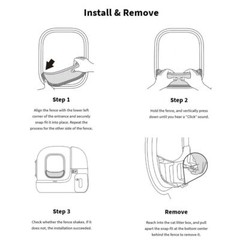 PETKIT Elevated Entrance Fence for PuraMax & PuraMax 2 Cat Litter Box Anti-Leak