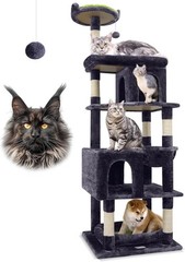 Globlazer 72in Heavy Duty Cat Tree for Large Cats Dark Gray