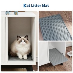 Ventilated Holes and Cat Litter Mat Included Cat Litter Box Enclosure, 39.4″ Hid