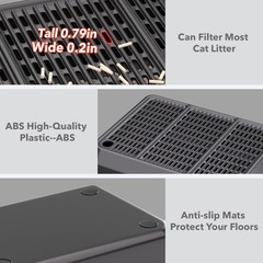 Large Cat Litter Box Step/Ramp16 x11 Anti-Tracking Litter Catcher Mat Double …