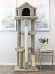 PRESTIGE CAT TREES SOLID WOOD LARGE CAT HOUSE-FREE SHIPPING IN THE U.S.