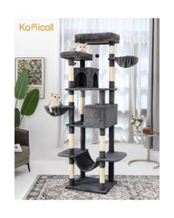 Cat Tree, 81-Inch Tall Cat Tower with Scratching Post, Plush Multi-Level Cat …