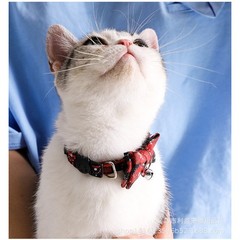 Plaid Cat Dog Bow Bell Collar Adjustable Pet Neck Strap