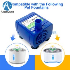 USB Water Pump Fountain Pet Cat Water Dispenser Silent Brushless DC 5V 1.5W