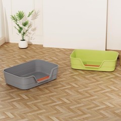 Low Entry Litter Box Senior Cats Extra Large Cat Litter Box W/ High Sides Kitten