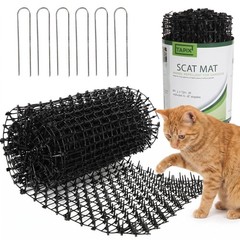 Tapix Cat Scat Mat with Spikes (8 ft.) – Deterrent Strips for 8 x 12 inch