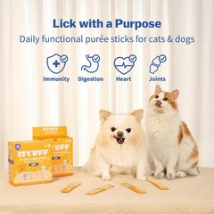 MYVFF My Daily Puree Sticks for Cats & Dogs, 4 Healthy 1.5 Ounce (Pack of 1)