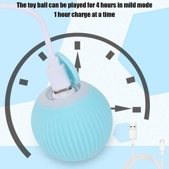 2 pcs Automatic Rolling Ball Smart Cat Dog Toy Electric Pet Self-moving game