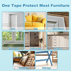 Cat Scratch Furniture Protector, 11.8″X196.8″ Couch Protector from Cat Claws Cat