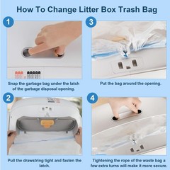 17.7″Opening x 18″L Cat Litter Bags For Automatic Litter Box Bags, Liners bag…