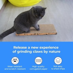 Splicing Cat Scratch Pad: Cat Scratchers for Indoor Cats and Kitten, 2 Pack Cat