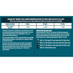 Nutrish Real Salmon Brown Rice Recipe Dry Cat Food, 14 lb. Bag, Packaging May
