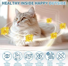 Taurine for Cats Vitamins Treats Snacks – Cat Multivitamin 500 Crunchy & Creamy