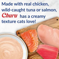 INABA Churu Cat Treats, Lickable, Squeezable Creamy Purée, 0.5 Oz 120 Tubes