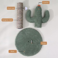 Cat Scratching Post Cactus 23.6” Cat Tree Tall Scratcher for Indoor