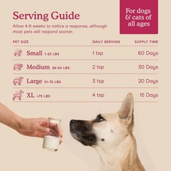 Goat Milk Topper – Cat & Dog Skin and Coat Supplement with Collagen, Biotin &…