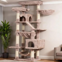 Tall Cat Tree Large Cat 80-inch Multi-Level Cat Tower Indoor Cats W/ Large US