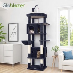 Globlazer Large Cat Tower for Multiple Indoor Cats, Heavy Duty Cat Tree for L…