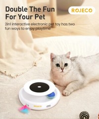 PetFusion Ambush Interactive Electronic Cat Toy – 2-in-1 Smart Feather Fun Ball