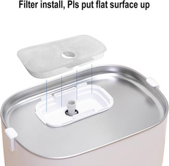 48-Pack Cat Water Fountain Filter Repalcement,For PETLIBRO Dockstream Cat Water