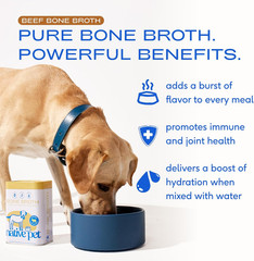 Bone Broth for Dogs – Made with Real Beef Bone Broth, Dog Food Toppers for Picky