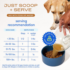 Bone Broth for Dogs – Made with Real Beef Bone Broth, Dog Food Toppers for Picky