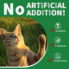 Just Try 13.4 OZ Cat Grass Treats Natural Salmon Flavor Healthy Cat Snacks Tr…