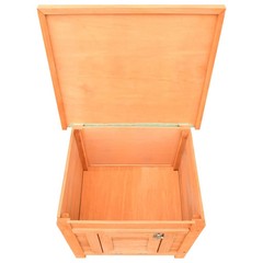 Cat House Brown and Green Solid pine/fir wood, powder-coated iron