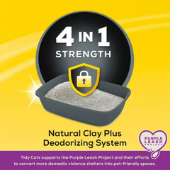 2 Pack Purina Tidy Cats 4-In-1 Strength Clumping Cat Litter, Floral Scent, 35 lb