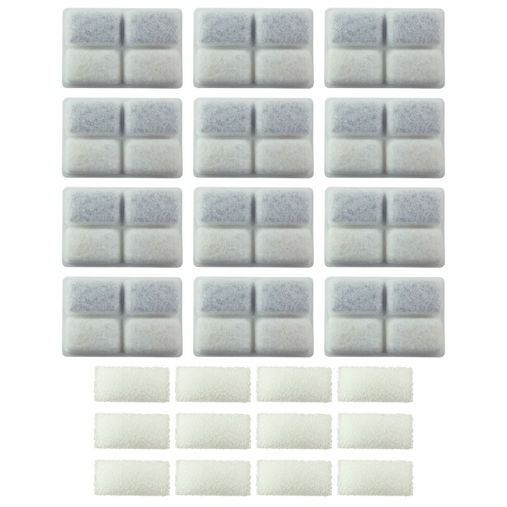 Water Filter & Pre-Filter Compatible With FURRYBABY® 2L, Pack of 12