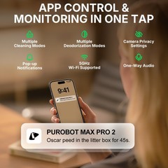 PETKIT MAX PRO Self Cleaning Cat Litter Box Automatic Cat Litter Box,App Control
