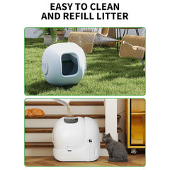 PETKIT PuraMAX Self Cleaning Cat Litter Box Automatic 76L with Trash Bags & Mat