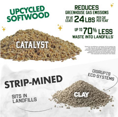 2 Pack Catalyst Pet Original Formula Natural Clumping Cat Litter, 15 lb Bag