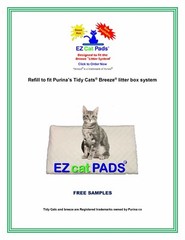 EZ Cat Generic Replacement Pads for Litter Box System 16.9″ x11/4″ Free Samples