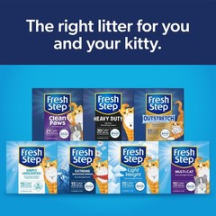 Heavy Duty Clumping Cat Litter Low Dust Odor Control 30 Days Febreze Freshness