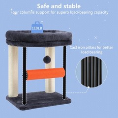 Cat Tree, Cat Scratching Posts with Bed, Sturdy Tower with Fully SisalWrapped…