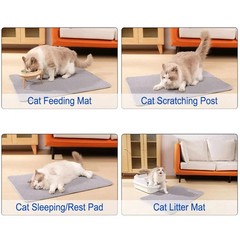 Waterproof Non Slip Double Layer Cat Litter Mat Large Litter Box Filter Mat Pet