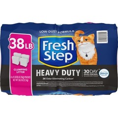 Heavy Duty Clumping Cat Litter Low Dust Odor Control 30 Days Febreze Freshness