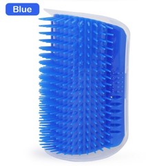Cat Massage Comb Self Groomer Wall Brush Corner Face Scratcher Catnip Holder.